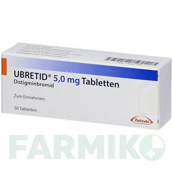 УБРЕТИД (UBRETID) 5 мг таблетки 50 шт - Дистигмін 1 0 1 CAREFARM