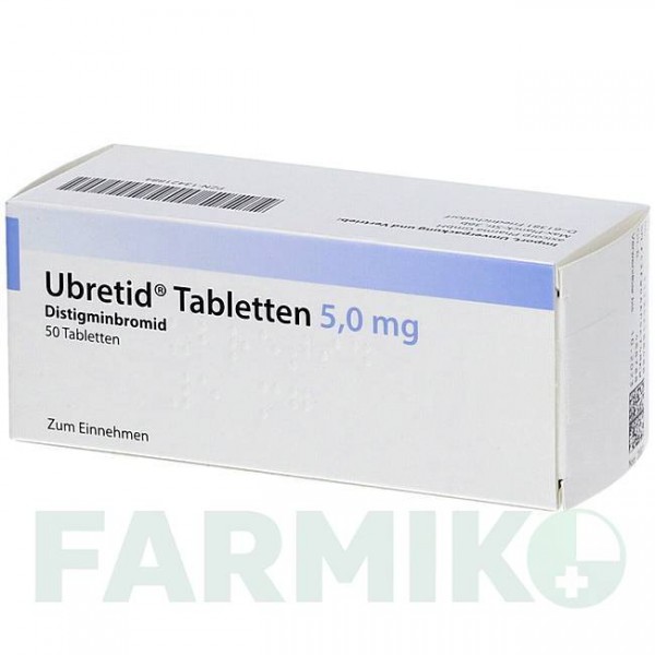 УБРЕТИД (UBRETID) 5 мг таблетки 20 шт - Дистигмін AXICORP PHARMA