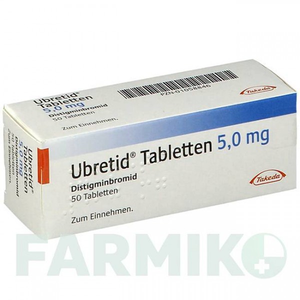 УБРЕТИД (UBRETID) 5 мг таблетки 50 шт - Дистигмін CHEPLAPHARM