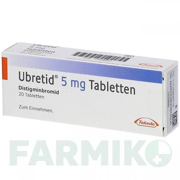 УБРЕТИД (UBRETID) 5 мг таблетки 20 шт - Дистигмін DOCPHARM