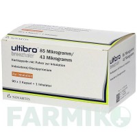 УЛЬТІБРО (ULTIBRO) 85 мкг/43 мкг капсули 90 шт - Індакатерол, Глікопіронію бромід CC PHARMA