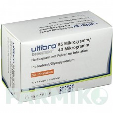 УЛЬТИБРО (ULTIBRO) 85 мкг/43 мкг капсулы 90 шт - Индакатерол, Гликопиррония бромид MEDICOPHARM
