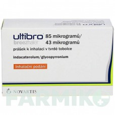 УЛЬТИБРО (ULTIBRO) 85 мкг/43 мкг капсулы 30 шт - Индакатерол, Гликопиррония бромид ORIFARM