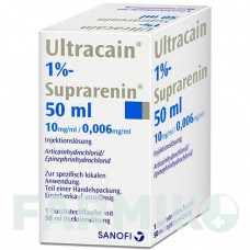 УЛЬТРАКАЇН (ULTRACAIN) 1% 50 мл флакон 5x50 мл - Артикаїн, Інше SEPTODONT