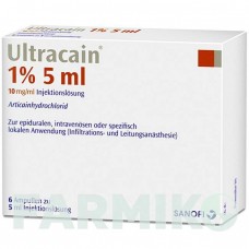 УЛЬТРАКАИН (ULTRACAIN) 1% раствор 6x5 мл - Артикаин SEPTODONT