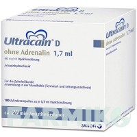 УЛЬТРАКАИН (ULTRACAIN) картриджи 100x1,7 мл - Артикаин SEPTODONT