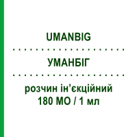 УМАНБИГ (UMANBIG) 180 МЕ/1 мл раствор инъекционный 1 мл - Иммуноглобулин против гепатита В KEDRION