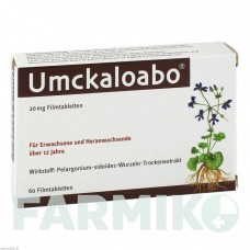 УМКАЛОАБО (UMCKALOABO) 20 мг таблетки 60 шт - Корень пеларгонии DR.WILLMAR SCHWABE