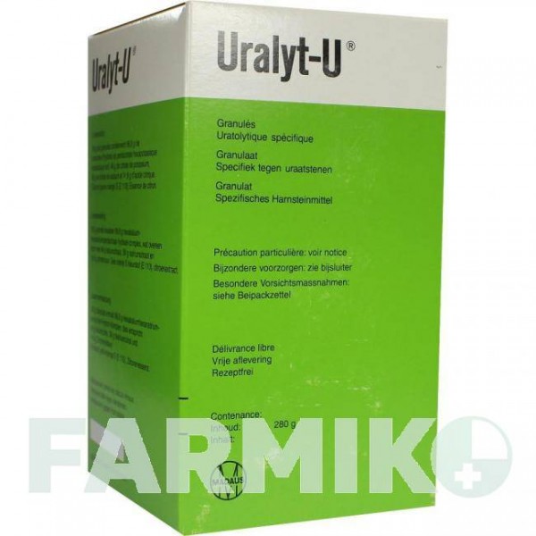 УРАЛИТ (URALYT) гранулы 280 г - Калий-натрий-гидроген цитрат AXICORP PHARMA