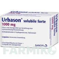 УРБАЗОН (URBASON) 1000 мг порошок 1 шт - Метилпреднізолон SANOFI