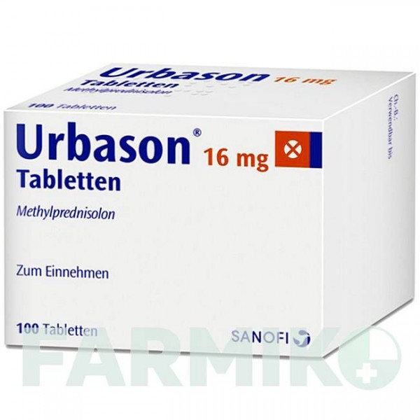 УРБАЗОН (URBASON) 16 мг таблетки 100 шт - Метилпреднізолон FIDIA PHARMA