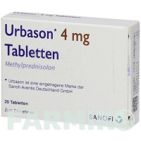 УРБАЗОН (URBASON) 4 мг таблетки 20 шт - Метилпреднізолон KOHLPHARMA