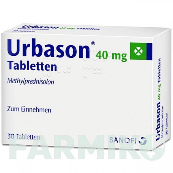 УРБАЗОН (URBASON) 40 мг таблетки 30 шт - Метилпреднизолон FIDIA PHARMA
