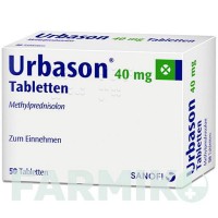УРБАЗОН (URBASON) 40 мг таблетки 50 шт - Метилпреднизолон FIDIA PHARMA