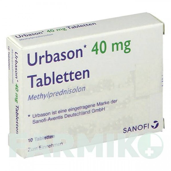 УРБАЗОН (URBASON) 40 мг таблетки 10 шт - Метилпреднизолон KOHLPHARMA