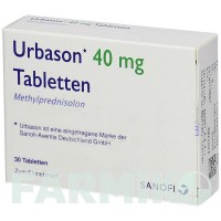 УРБАЗОН (URBASON) 40 мг таблетки 30 шт - Метилпреднізолон KOHLPHARMA