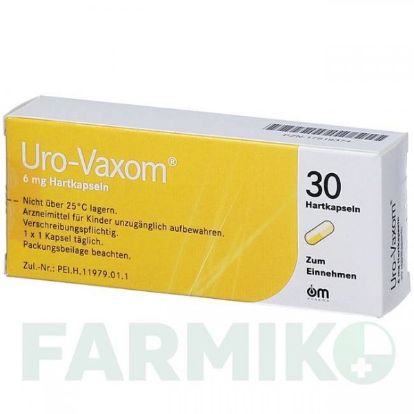 УРО ВАКСОМ (URO VAXOM) 6 мг капсулы 30 шт - Escherichia coli ABACUS MEDICINE