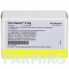УРО ВАКСОМ (URO VAXOM) 6 мг капсули 90 шт - Escherichia coli PHARMA GERKE
