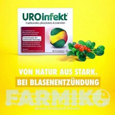 УРОИНФЕКТ (UROINFEKT) 864 мг таблетки 14 шт - Листья толокнянки OMEGA PHARMA
