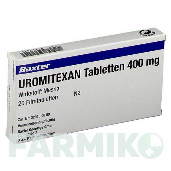 УРОМИТЕКСАН (UROMITEXAN) 400 мг таблетки 20 шт - Месна BAXTER