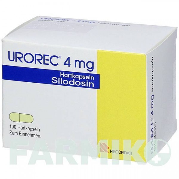 УРОРЕК (UROREC) 4 мг капсулы 100 шт - Силодозин ACA MULLER-ADAG PHARMA