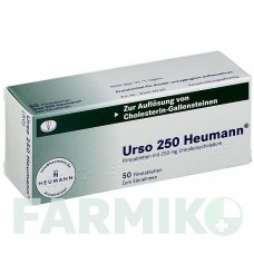 УРСО (URSO) 250 таблетки 50 шт - Урсодезоксихолевая кислота HEUMANN PHARMA