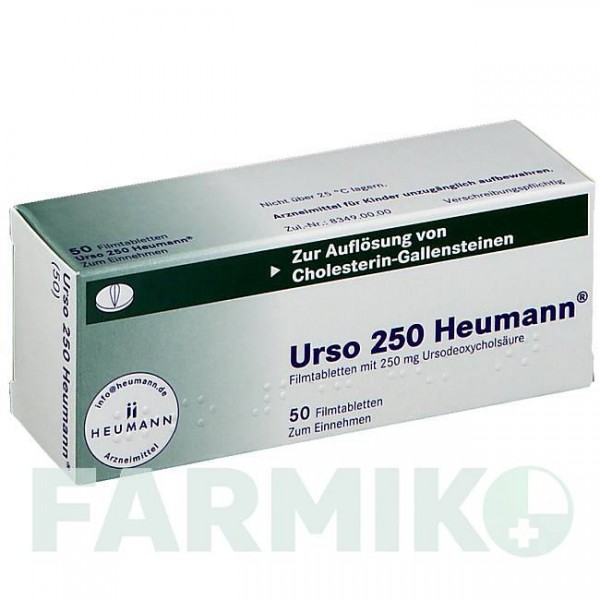УРСО (URSO) 250 таблетки 50 шт - Урсодезоксихолева кислота HEUMANN PHARMA