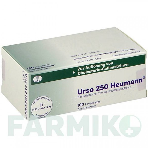 УРСО (URSO) 250 таблетки 100 шт - Урсодезоксихолевая кислота HEUMANN PHARMA