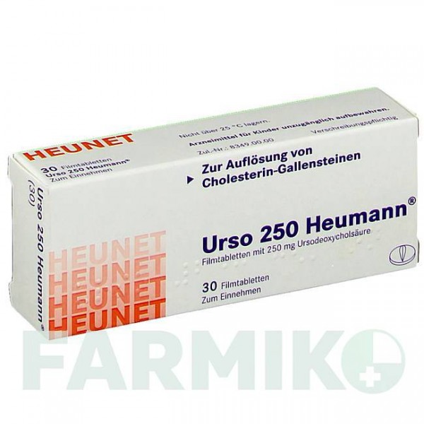 УРСО (URSO) 250 таблетки 30 шт - Урсодезоксихолева кислота HEUNET PHARMA