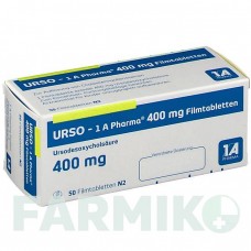УРСО (URSO) 400 мг таблетки 50 шт - Урсодезоксихолева кислота 1 A PHARMA