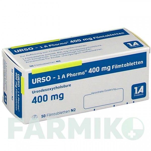УРСО (URSO) 400 мг таблетки 50 шт - Урсодезоксихолева кислота 1 A PHARMA