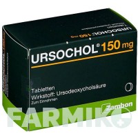 УРСОХОЛ (URSOCHOL) 150 мг таблетки 50 шт - Урсодезоксихолева кислота ZAMBON