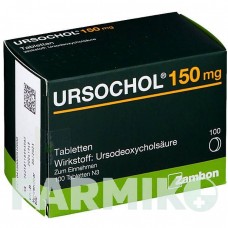 УРСОХОЛ (URSOCHOL) 150 мг таблетки 100 шт - Урсодезоксихолева кислота ZAMBON