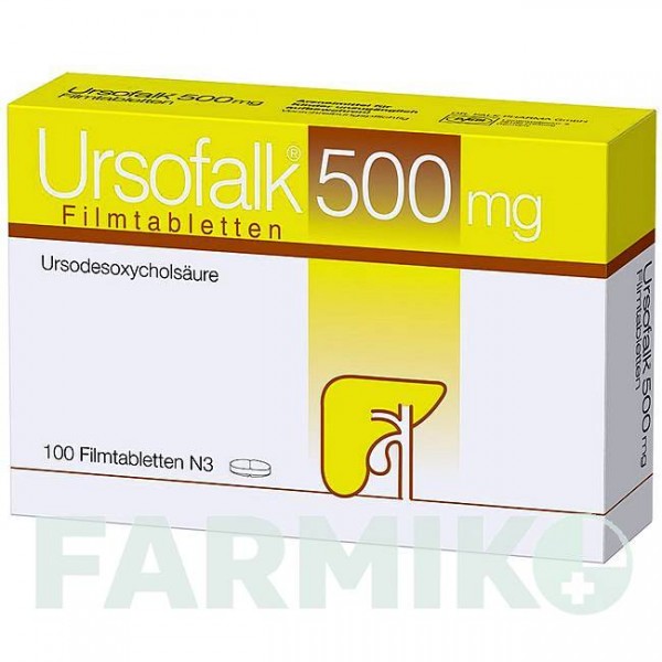 УРСОФАЛЬК (URSOFALK) 500 мг таблетки 50 шт - Урсодезоксихолева кислота DR.FALK PHARMA