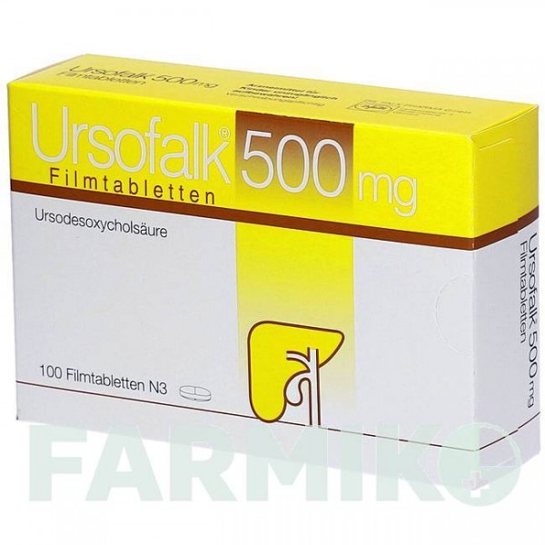 УРСОФАЛЬК (URSOFALK) 500 мг таблетки 100 шт - Урсодезоксихолева кислота DR.FALK PHARMA