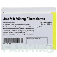 УРСОФАЛЬК (URSOFALK) 500 мг таблетки 100 шт - Урсодезоксихолевая кислота EUROPEAN PHARMA