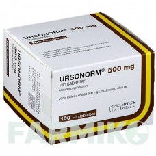 УРСОНОРМ (URSONORM) 500 мг таблетки 100 шт - Урсодезоксихолевая кислота PRO.MED.CS PRAHA
