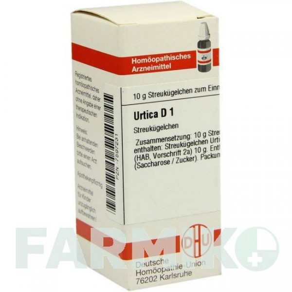 УРТИКА (URTICA) D 1 глобули 10 г - Гомеопатия DHU