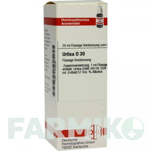 УРТИКА (URTICA) D 30 раствор 20 мл - Гомеопатия DHU