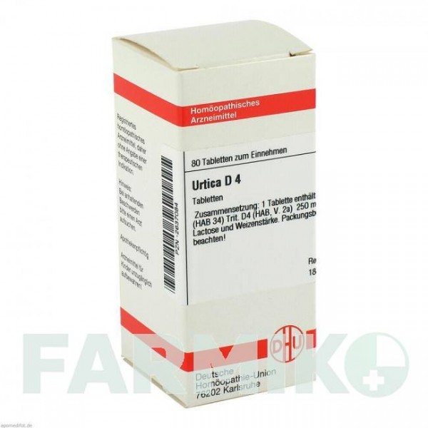 УРТИКА (URTICA) D 4 таблетки 80 шт - Гомеопатия DHU