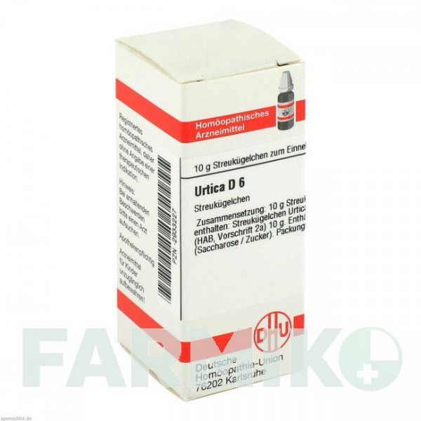 УРТИКА (URTICA) D 6 глобули 10 г - Гомеопатия DHU