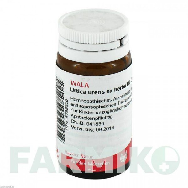 УРТИКА УРЕНС (URTICA URENS) D 6 глобули 20 г - Гомеопатия WALA HEILMITTEL