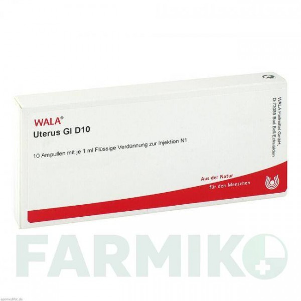УТЕРУС (UTERUS) D 10 ампулы 10x1 мл - Гомеопатия WALA HEILMITTEL