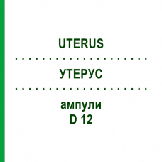 УТЕРУС (UTERUS) D 12 ампулы 10x1 мл - Гомеопатия WALA HEILMITTEL