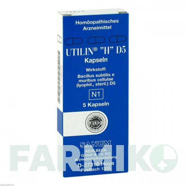 УТИЛИН (UTILIN) D 5 капсулы 5 шт - Гомеопатия SANUM-KEHLBECK