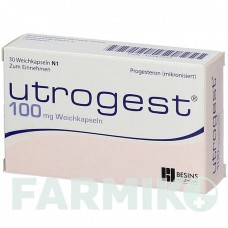 УТРОГЕСТ (UTROGEST) 100 мг капсулы 30 шт - Прогестерон BESINS HEALTHCARE