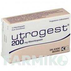 УТРОГЕСТ (UTROGEST) 200 мг капсулы 15 шт - Прогестерон BESINS HEALTHCARE