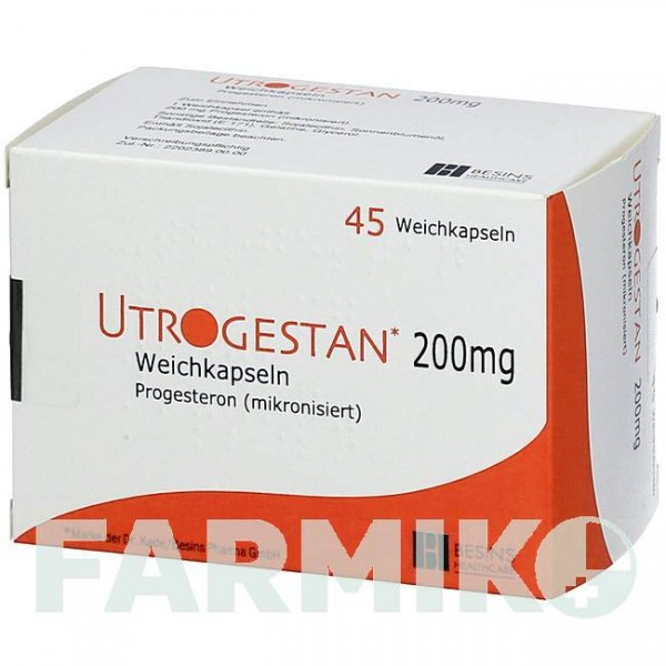 УТРОГЕСТАН (UTROGESTAN) 200 мг капсулы 45 шт - Прогестерон EMRA-MED