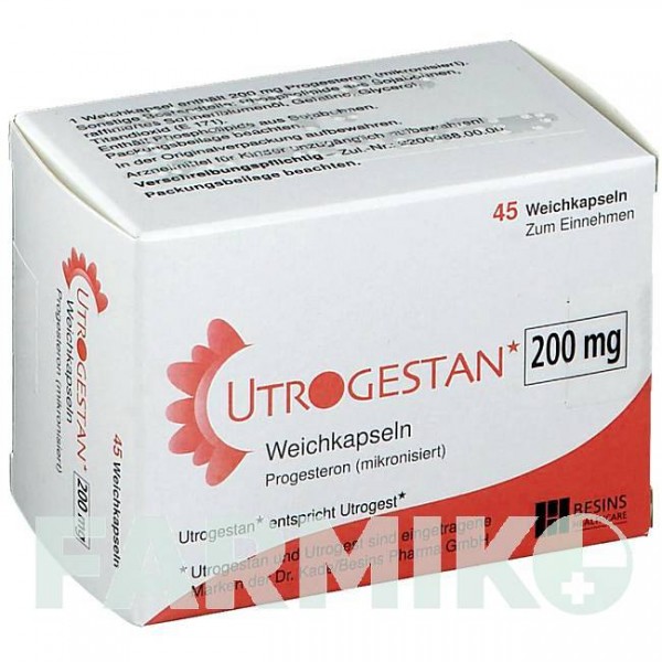 УТРОГЕСТАН (UTROGESTAN) 200 мг капсулы 45 шт - Прогестерон KOHLPHARMA