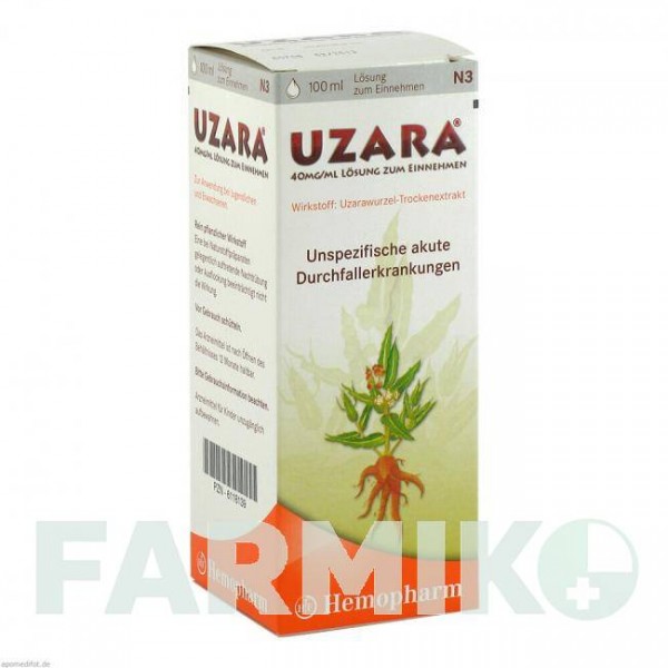 УЗАРА (UZARA) 40 мг/мл раствор 100 мл - Узары корень STADA